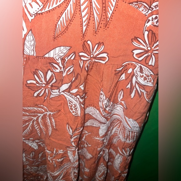 Wild Fable Floral Orange Summer Dress size XS - Picture 5 of 8
